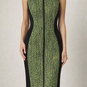 Elie Tahari Black and Green  Dress
